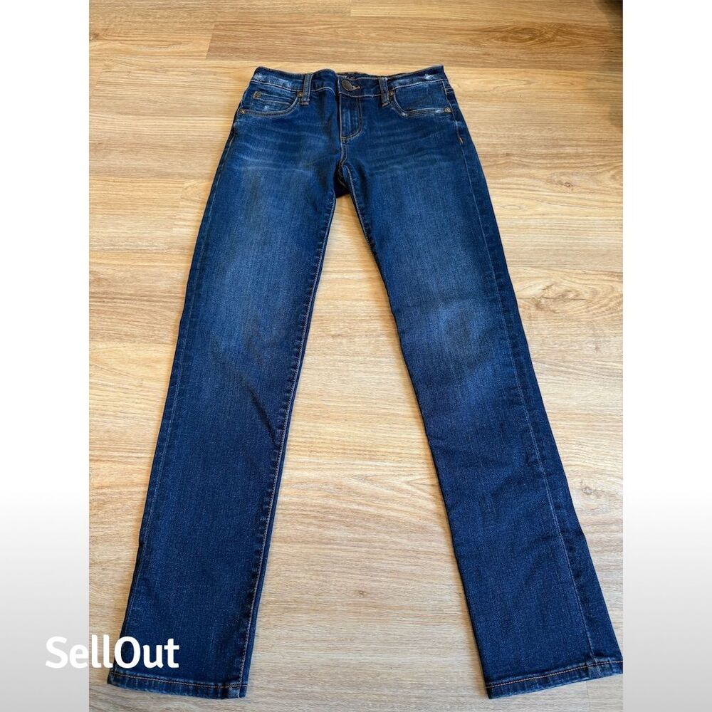 KUT from the Kloth Catherine Boyfriend Jeans Women's Blue Denim